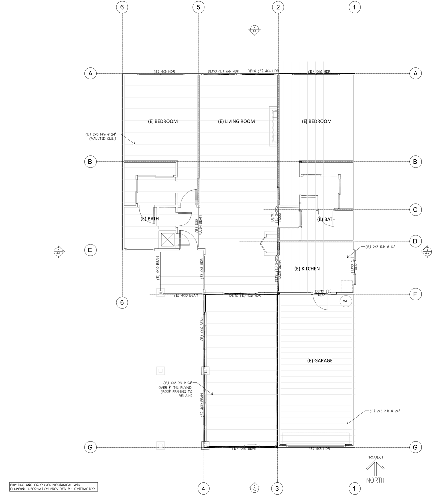 Existing Roof Framing Plan