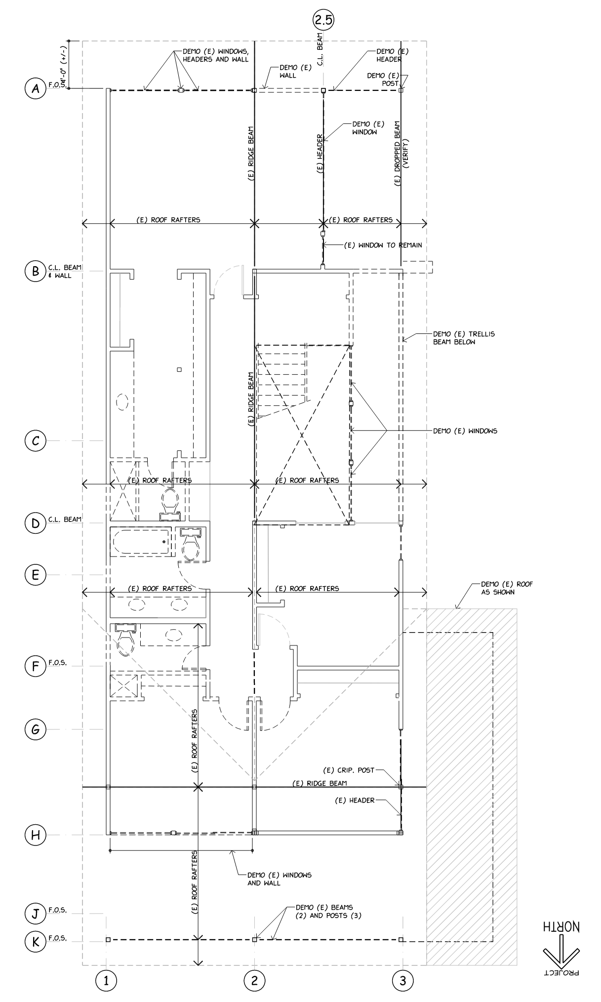 Existing Roof Framing Plan